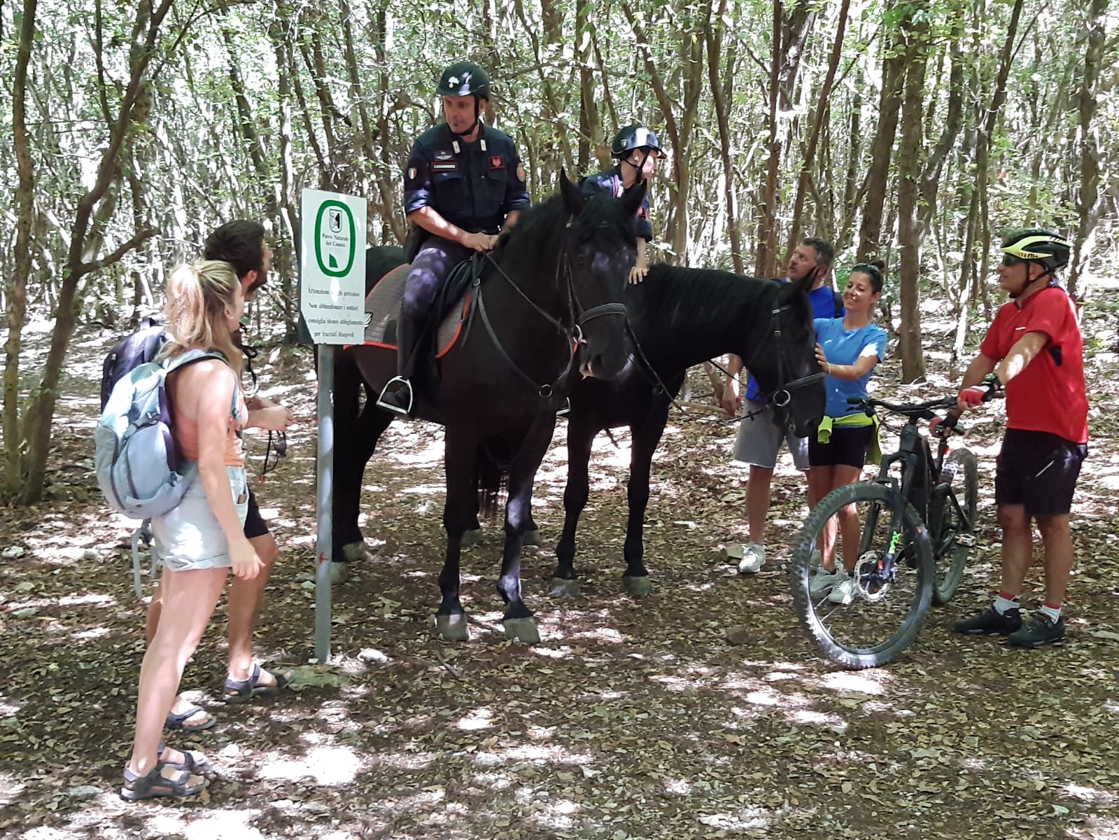 Sicurezza a cavallo sul Conero