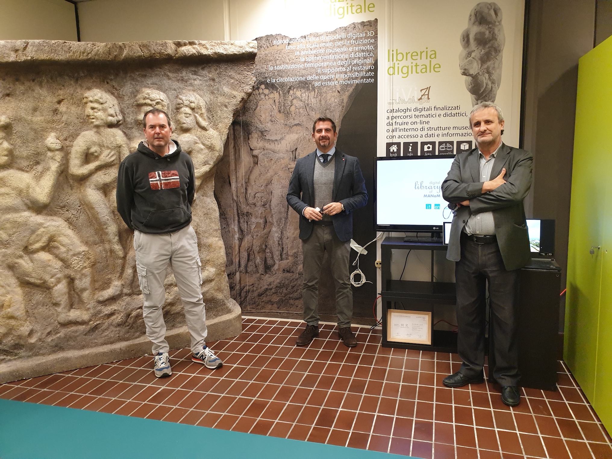 Il Presidente del Parco del Conero in visita al Laboratorio Digital Heritage dell’Università Politecnica delle Marche.