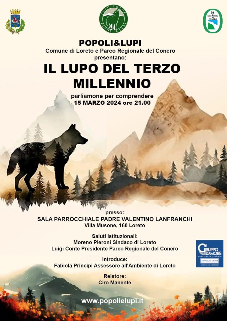 Conoscere il lupo. Incontro informativo alla Sala Parrocchiale Padre Valentino Lanfranchi