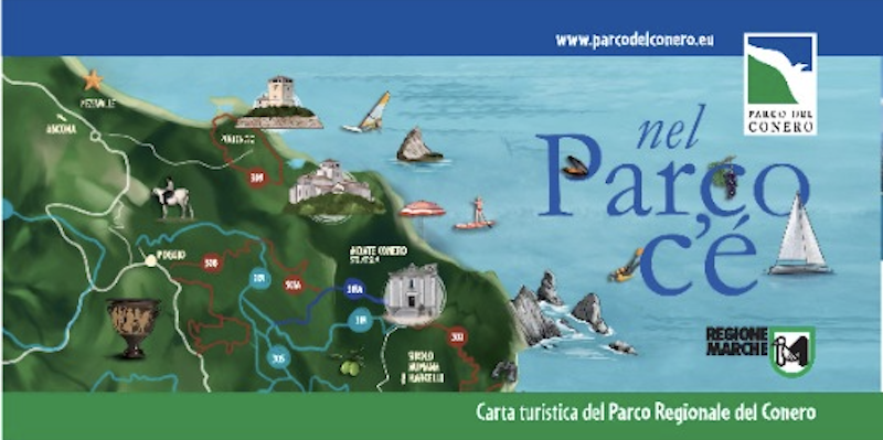 Pronta la nuova carta turistica del Parco del Conero