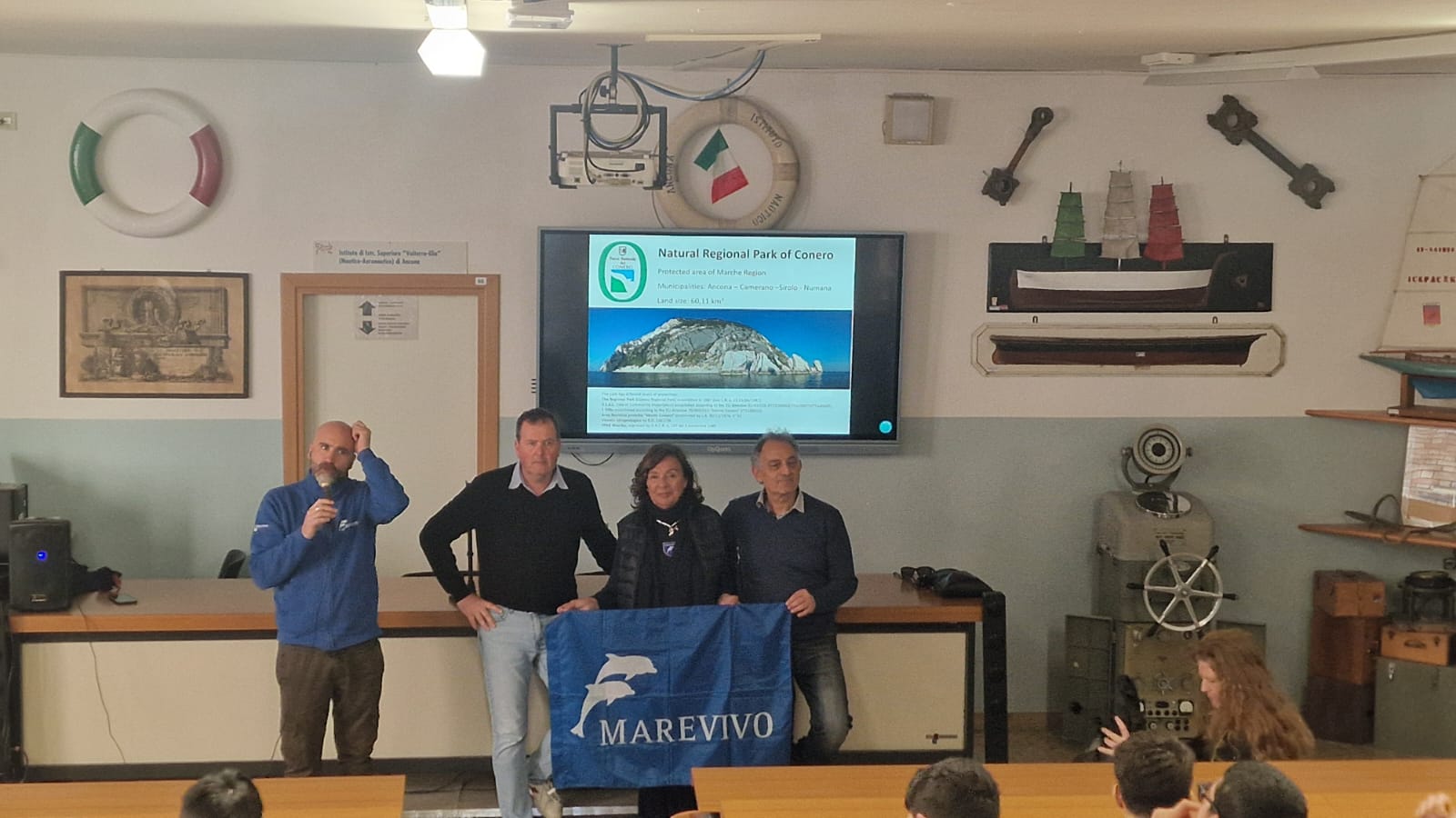 Il Parco del Conero partner del progetto Marevivo in classe con gli studenti del Volterra-Elia di Ancona