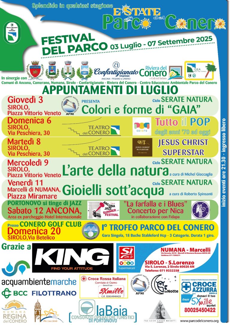 Pronta l’edizione 2025 del Festival del Conero