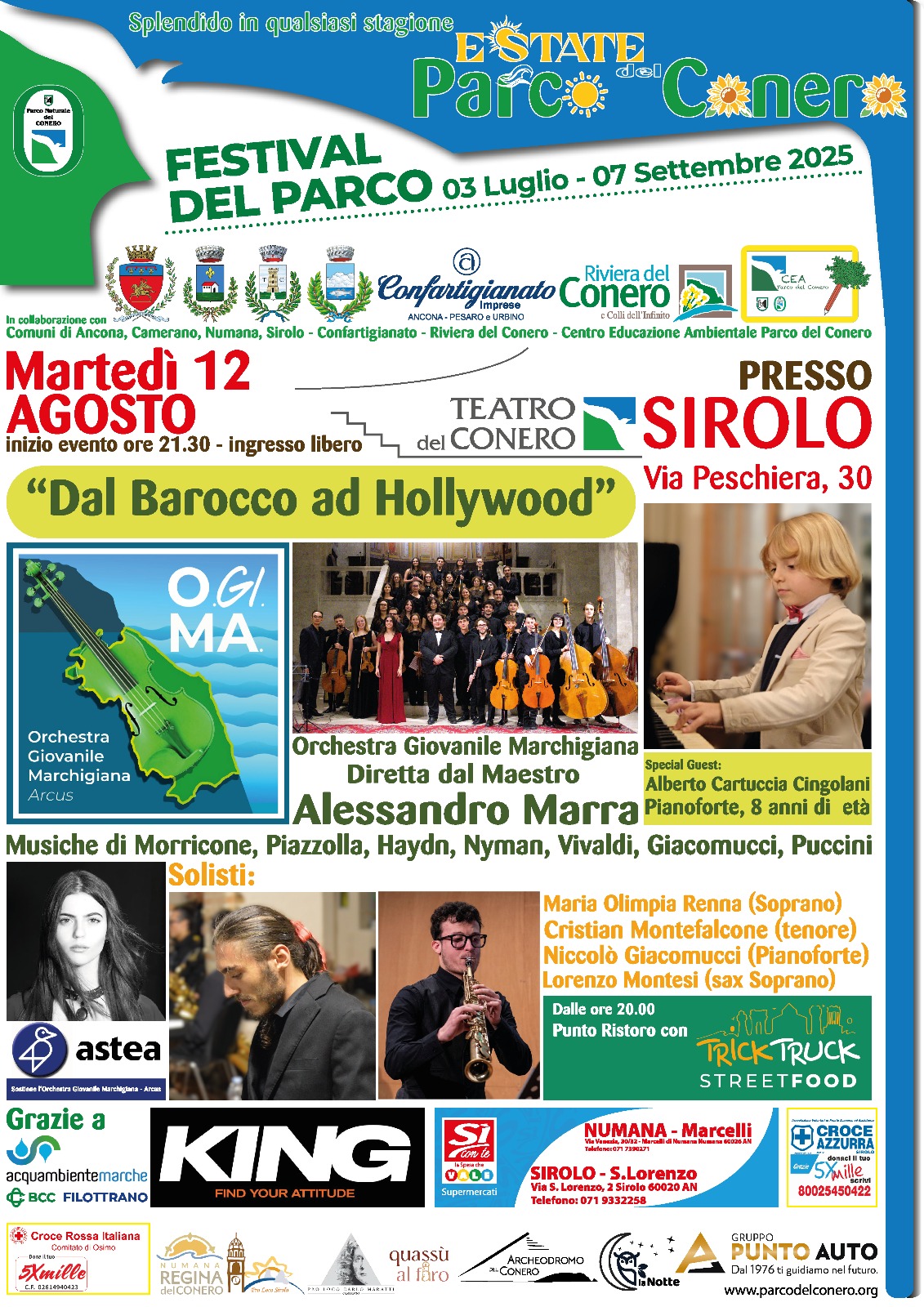 Al Teatro del Conero i 30 giovani talenti dell’Orchestra Giovanile Marchigiana