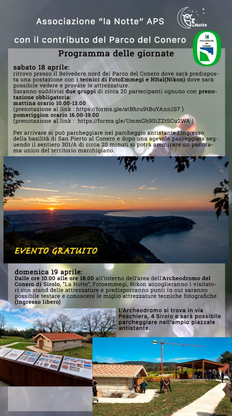 Il Parco del Conero ospita un workshop di fotografia